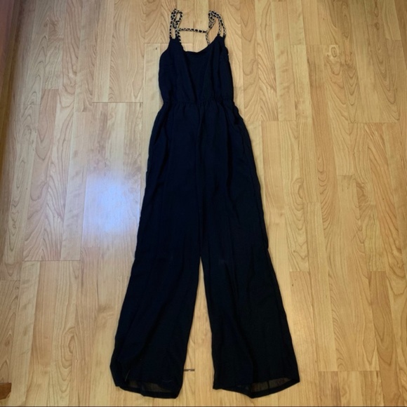Dizzire Pants - DIZZIRE BLACK JUMPSUIT